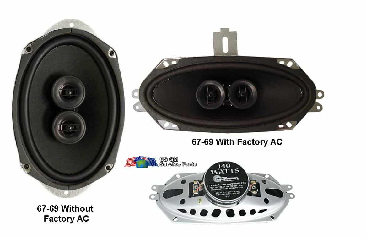 Radio: Speaker Set - Dual Voice Coil Front mount 64-76F